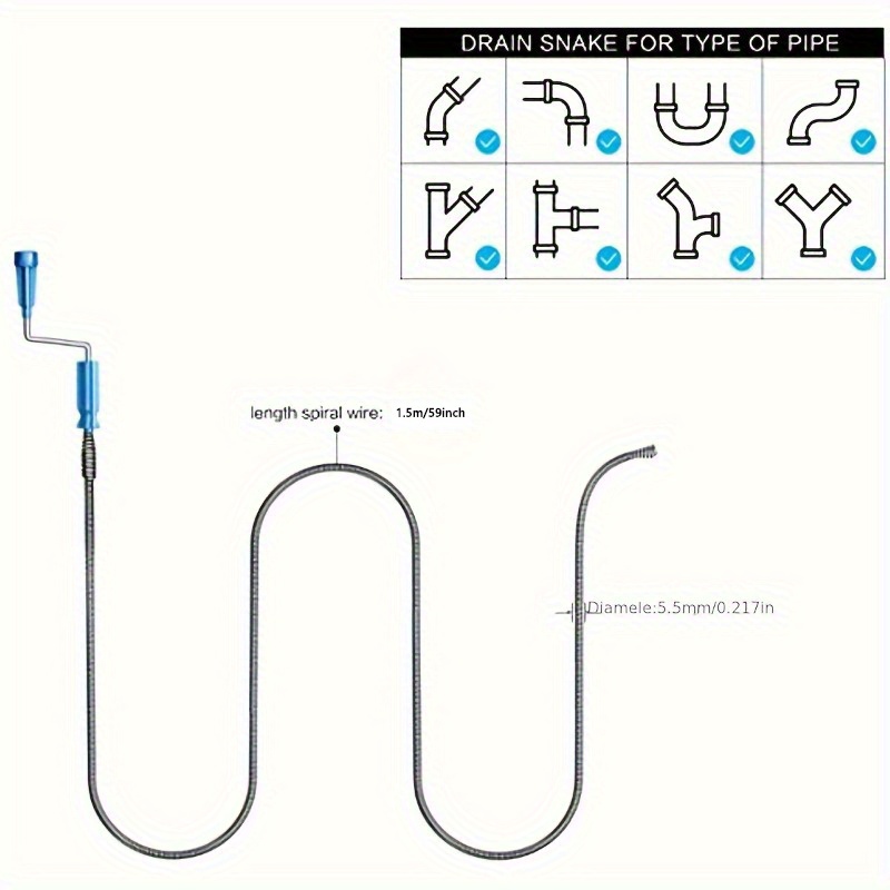 Telescopic Handle Flexible Ste - Drain Snake Flexible 리뷰 및 가격