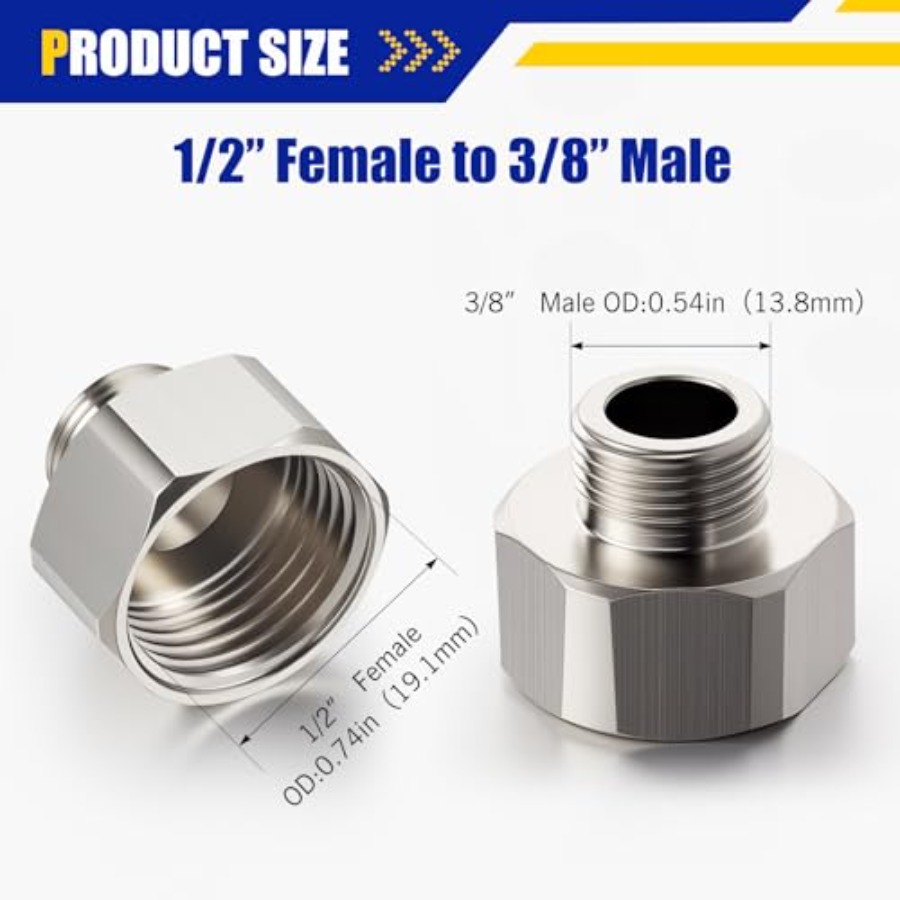 8 Pcs Brass Water Line Adapter - Compression Fitting Brass 리뷰 및 가격