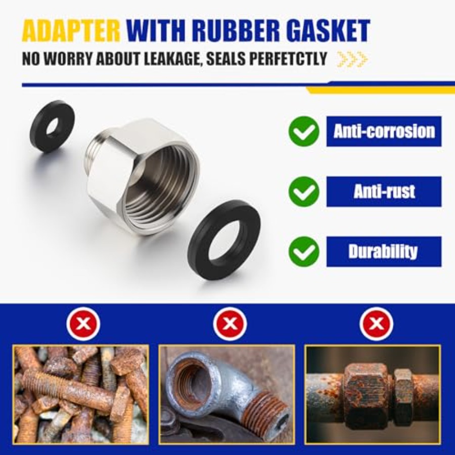 8 Pcs Brass Water Line Adapter - Compression Fitting Brass 리뷰 및 가격