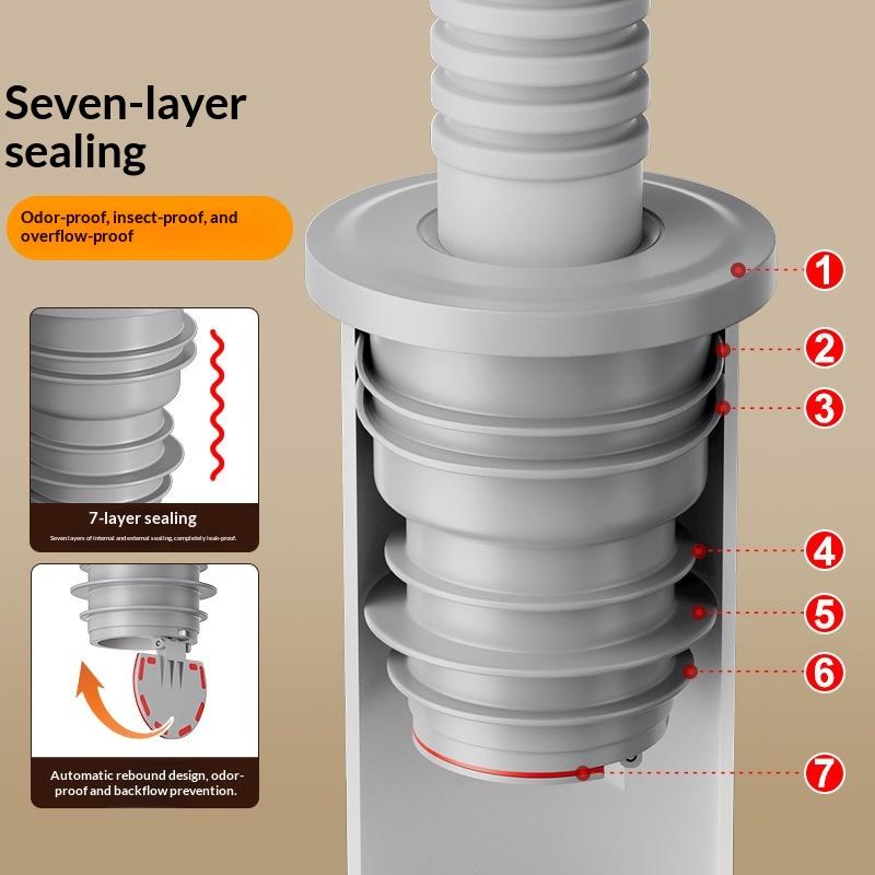 &Bathroom Sewer Seal Ring Anti - Drain Pipe Clip 리뷰 및 가격