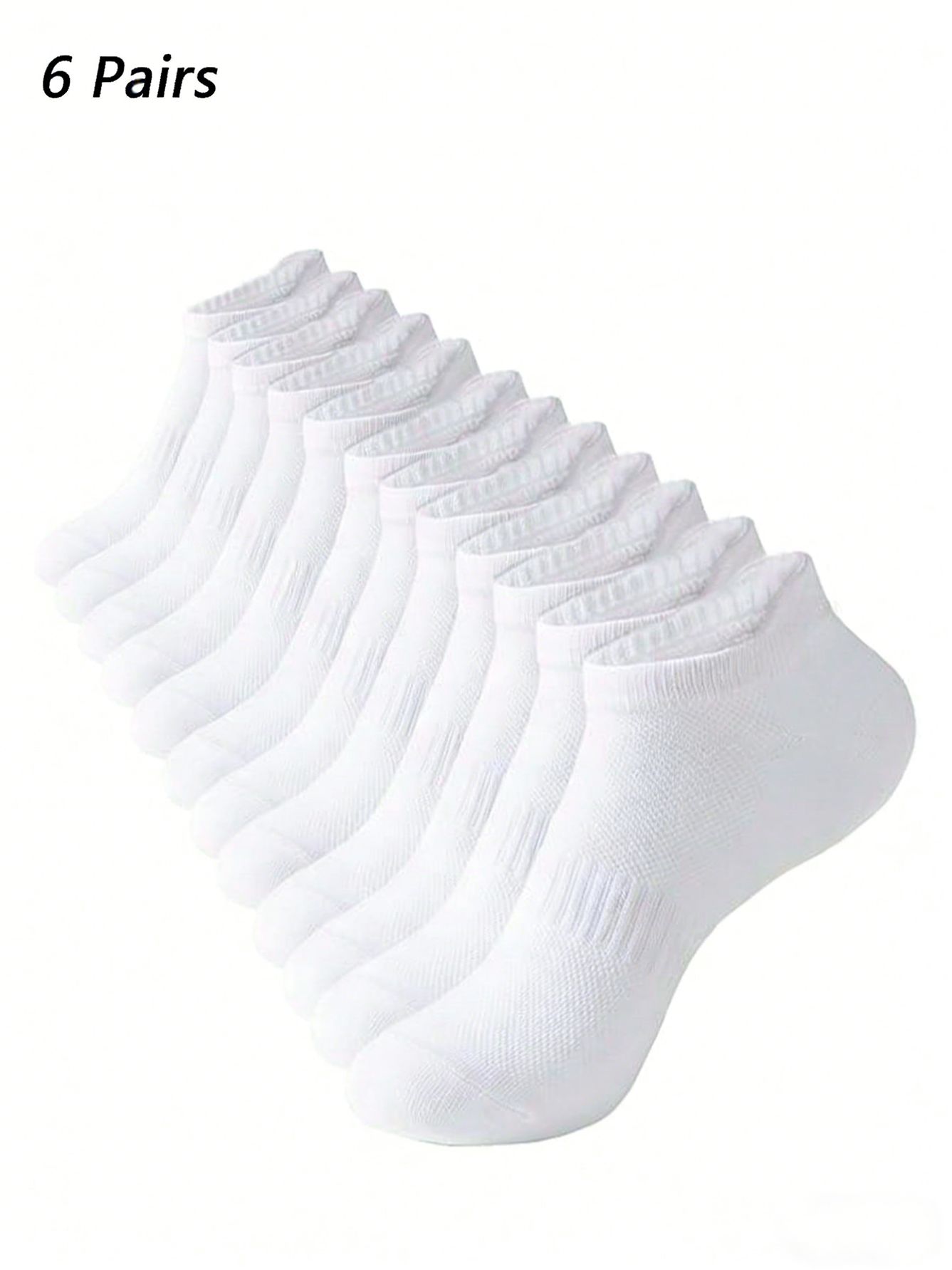 6 Pairs Women Men White Ankle  - Pipe Bending Spring 리뷰 및 가격