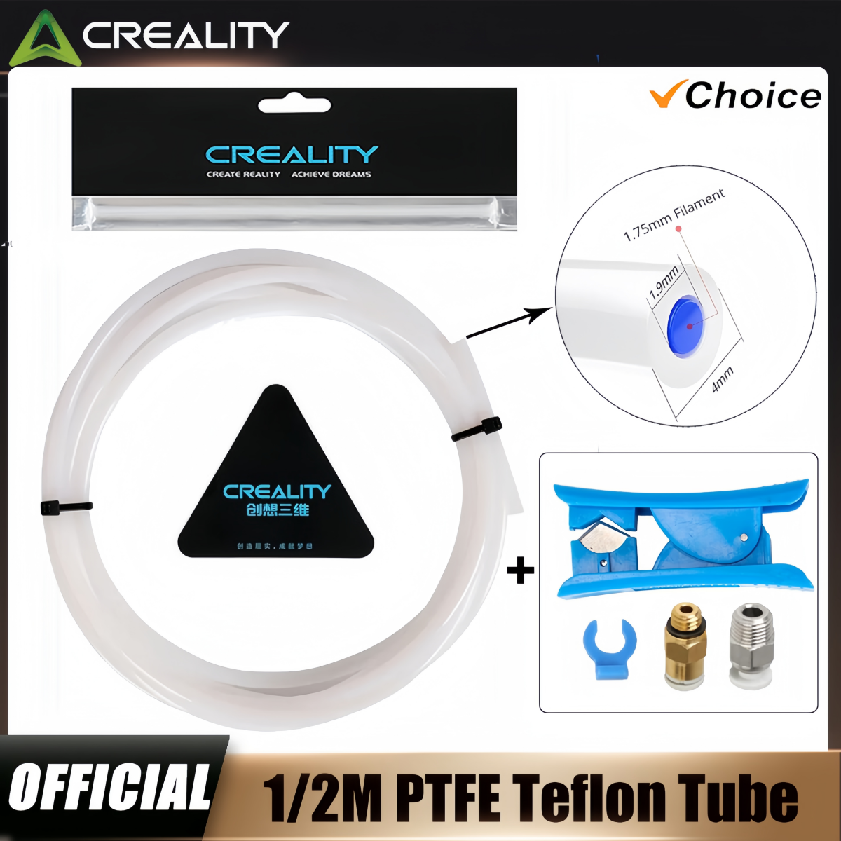 Creality 3D Printer PTFE Tube， - Ptfe Tape Thread 리뷰 및 가격