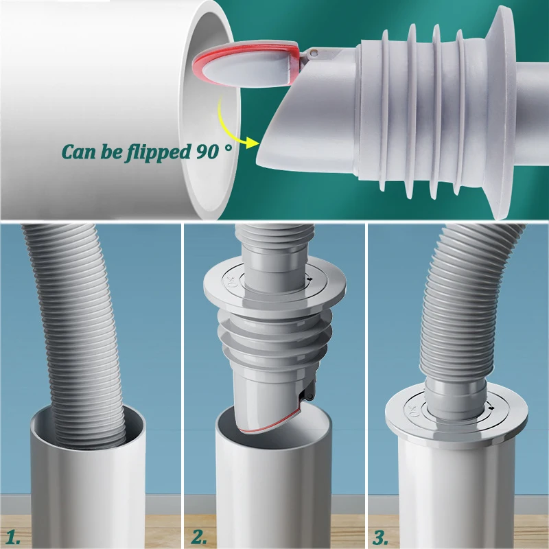 Silicone Bathroom Sewer Seal R - Drain Pipe Clip 리뷰 및 가격