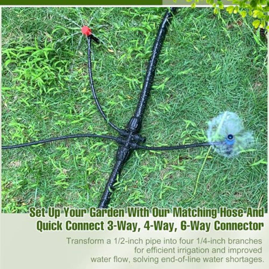100FT 1/2 Inch Drip Irrigation - Push Fit Connector 리뷰 및 가격